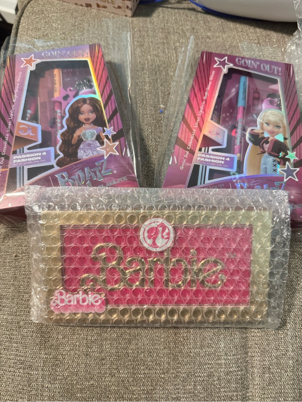 Barbie Pink and Gold Logo Makeup Palette